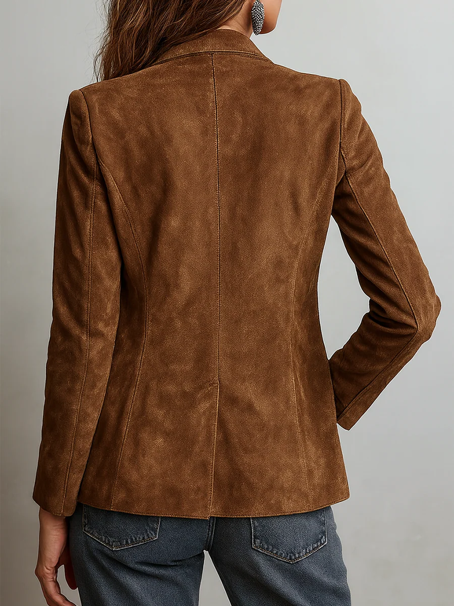 Isabella™ | Blazer vintage marrón